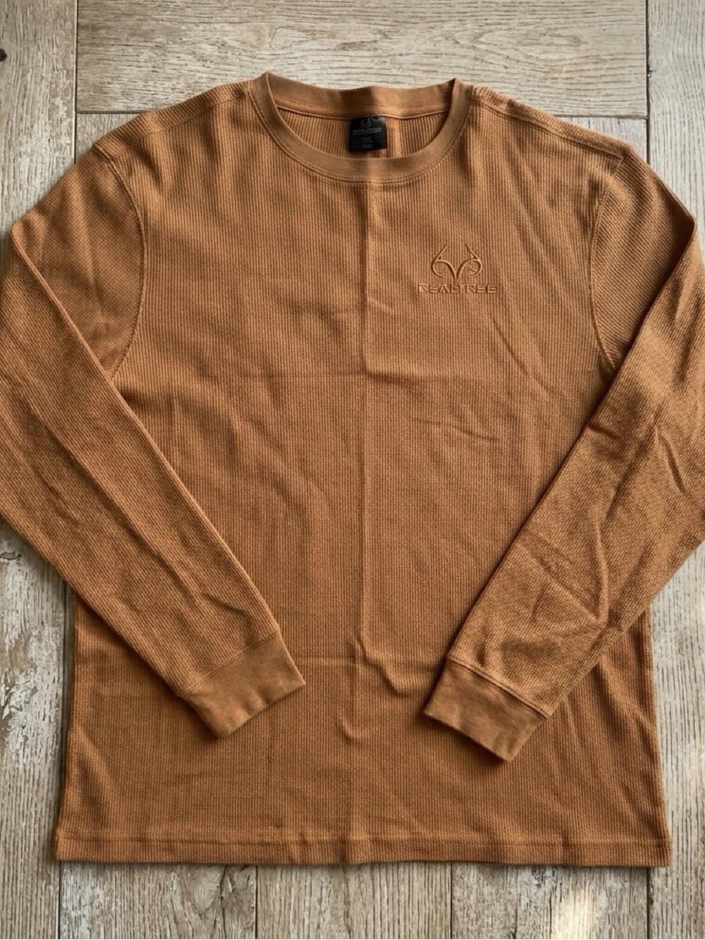 NWT Realtree by Colosseum Brown Thermal Long Sleeve Shirt XXL